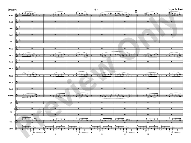 Little Big Gumbo - Jazz Ensemble Conductor Score & Parts (Digital Download)