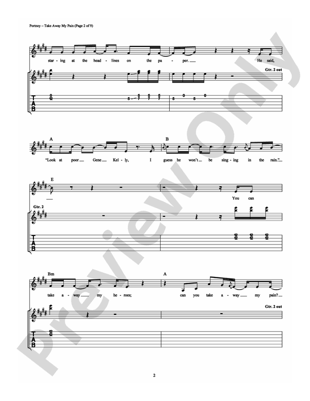 Take Away My Pain - Guitar TAB (Digital Download)