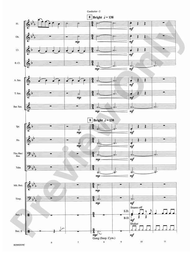 The Tenth Planet - Concert Band Conductor Score & Parts (Digital Download)
