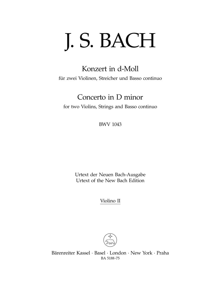 CONCERTO 2 VLNS D MIN VLN 2