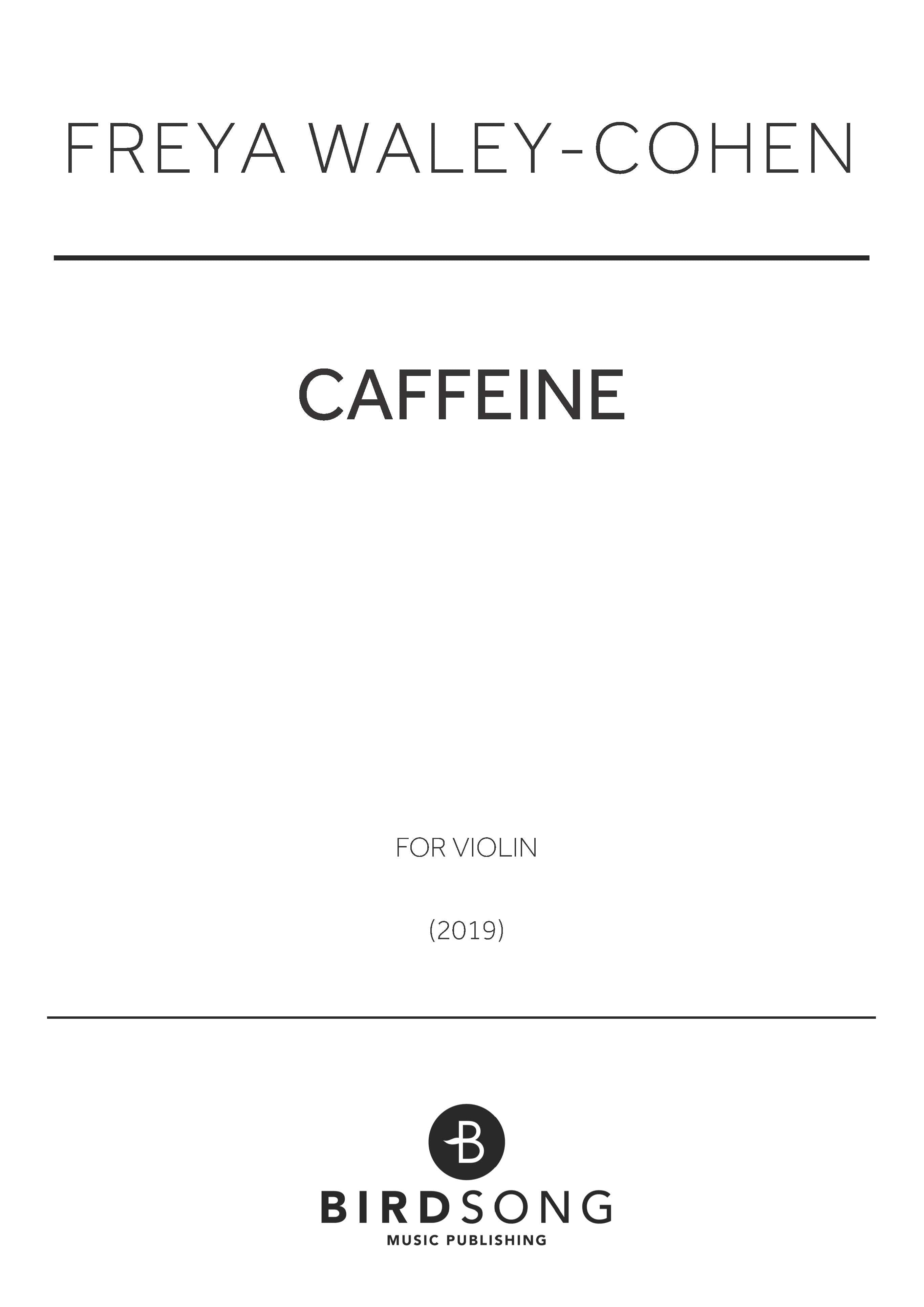 Caffeine - Freya Waley-Cohen - Violin (Digital Download)