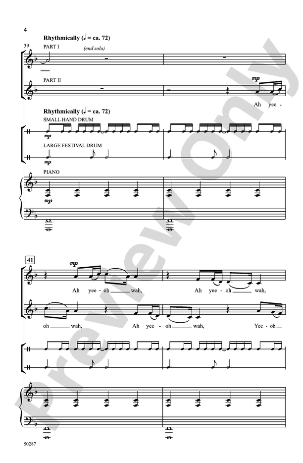 Cherokee Morning Song - 2 Part (Any Combination) Choral Octavo (Digital Download)
