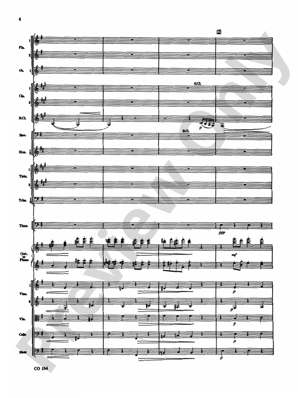 Nutcracker Ballet, Set I ("Dance of the Sugar Plum Fairy" and "Waltz of the Flowers") – Full Orchestra Conductor Score & Parts (Digital Download)