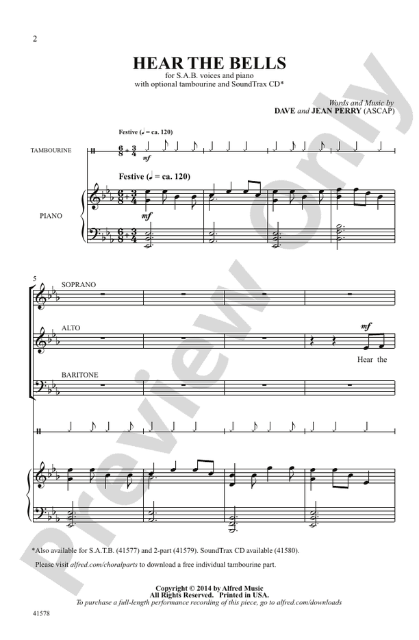 Hear the Bells – SAB Choral Octavo (Digital Download)