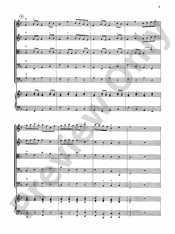 Brandenburg Concerto No. 2 – String Orchestra Conductor Score & Parts (Digital Download)