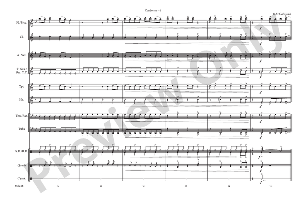 Grenade – Marching Band Conductor Score & Parts (Digital Download)