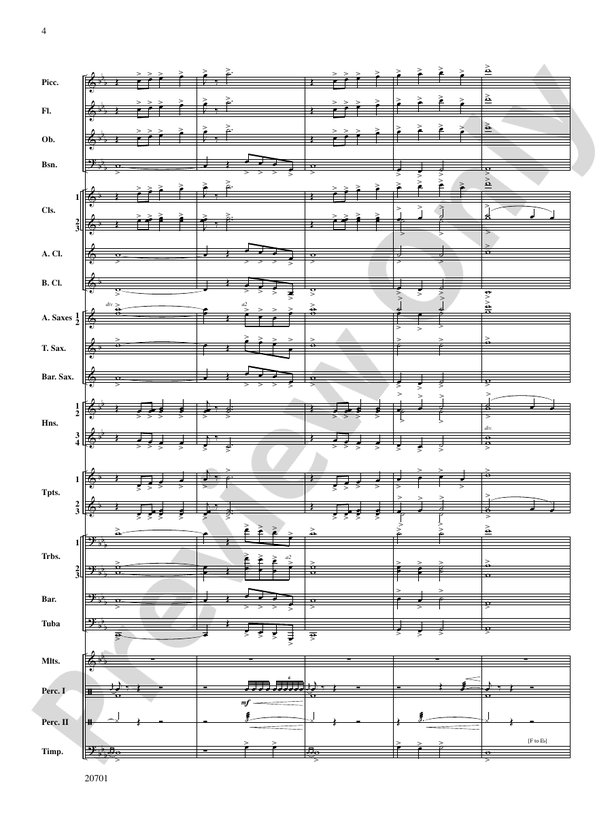 Lincoln Legend - Concert Band Conductor Score & Parts (Digital Download)