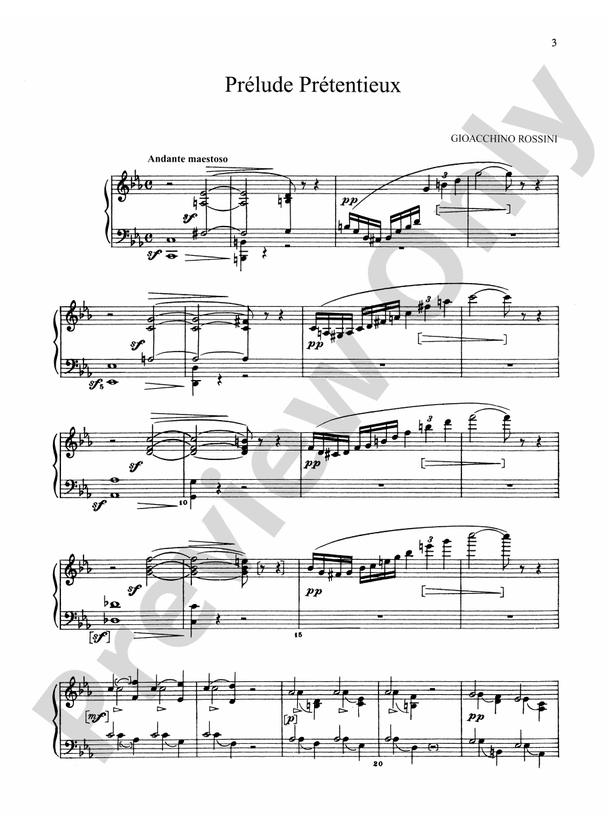 Rossini - Piano Works, Volume II - Piano Solo (Digital Download)