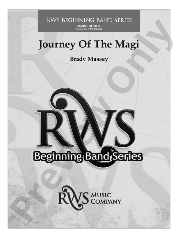 Journey of the Magi - Concert Band Conductor Score & Parts (Digital Download)