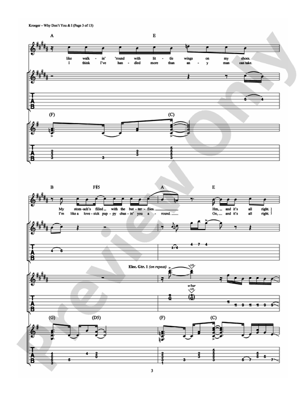 Why Don't You & I - Guitar TAB (Digital Download)