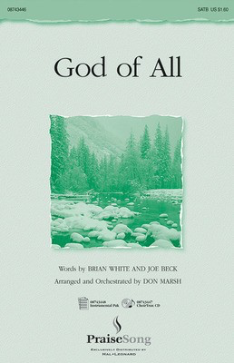 God of All - Brian White|Joe Beck - SATB Don Marsh Hal Leonard Choral Score Octavo