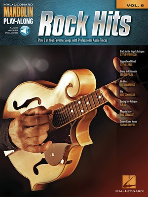 Rock Hits - Mandolin Play-Along Volume 6 - Mandolin Hal Leonard Sftcvr/Online Audio