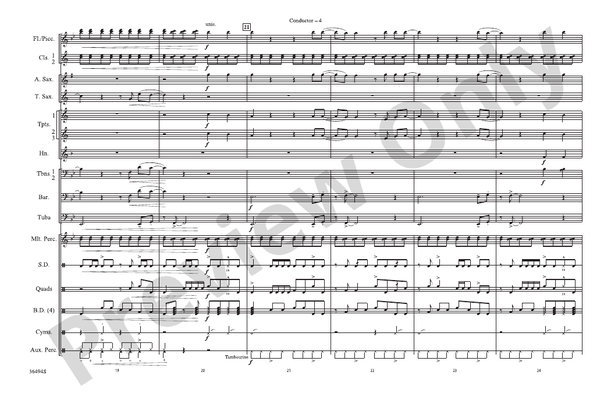 Teenage Dream – Marching Band Conductor Score & Parts (Digital Download)