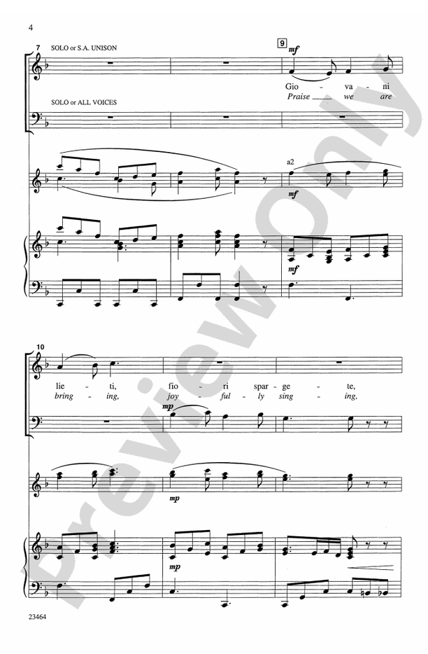 Giovani Lieti – SAB Choral Octavo (Digital Download)