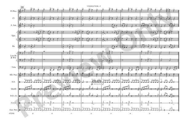Shape of You – Marching Band Conductor Score & Parts (Digital Download)