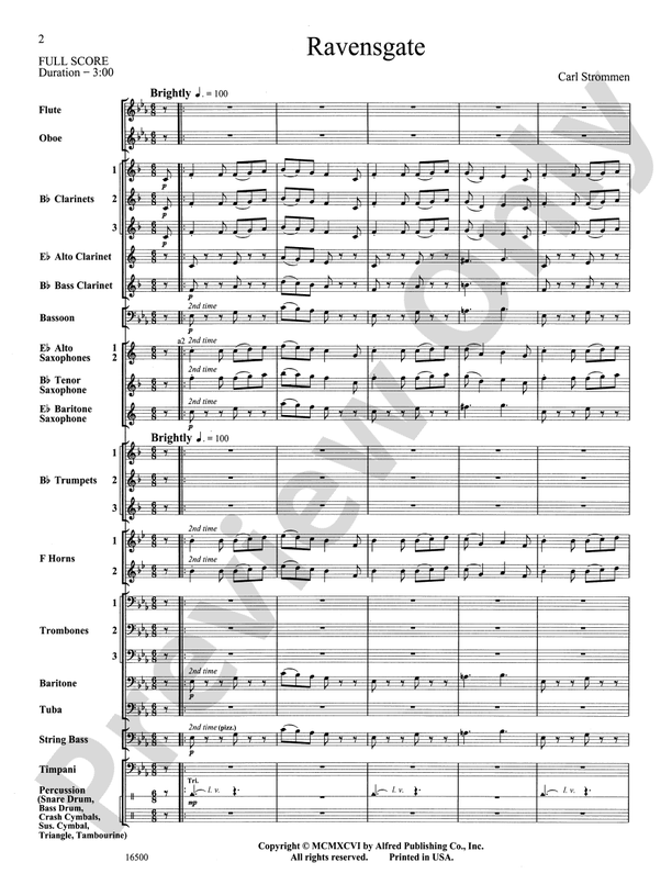 Ravensgate - Concert Band Conductor Score & Parts (Digital Download)