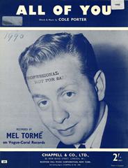 All Of You - Mel Tormé - PVG (Digital Download)