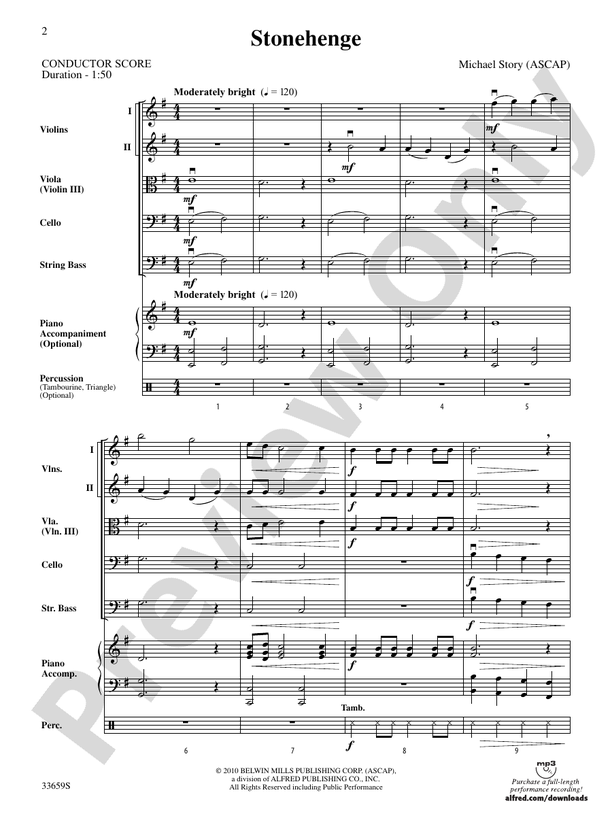 Stonehenge – String Orchestra Conductor Score & Parts (Digital Download)