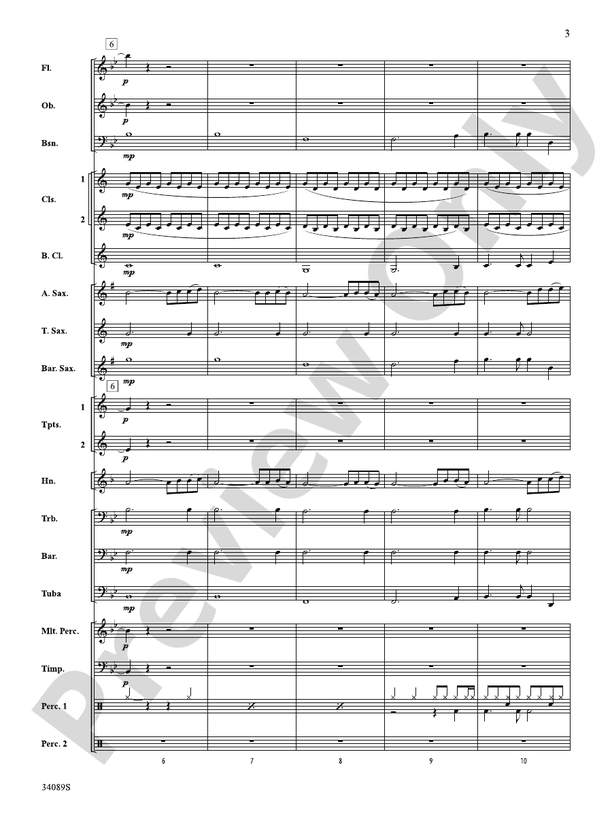 One Moment in Time - Concert Band Conductor Score & Parts (Digital Download)