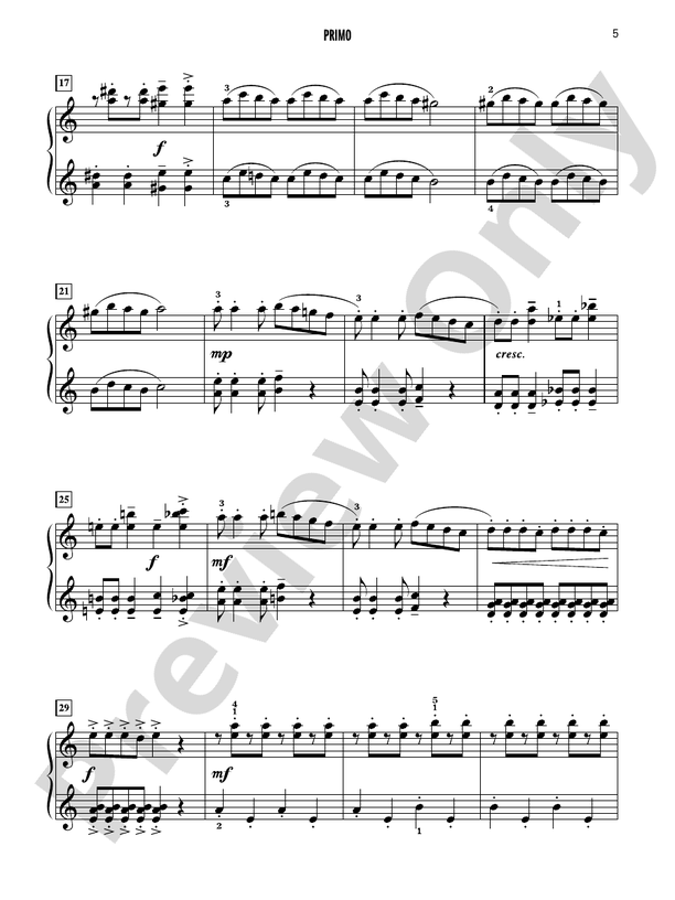 Celebrated Piano Duets, Book 2: Six Diverse Duets for Late Elementary to Early Intermediate Pianists - 1 Piano, 4 Hands (Digital Download)