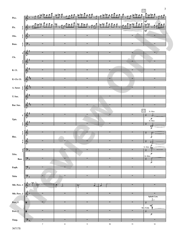 Sparkle - Concert Band Conductor Score & Parts (Digital Download)