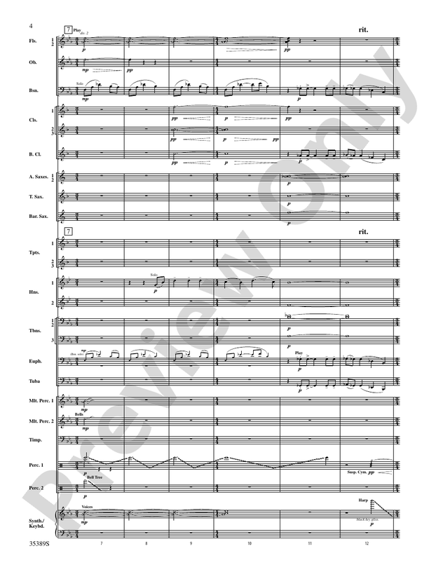 In Honor of the Fallen - Concert Band Conductor Score & Parts (Digital Download)