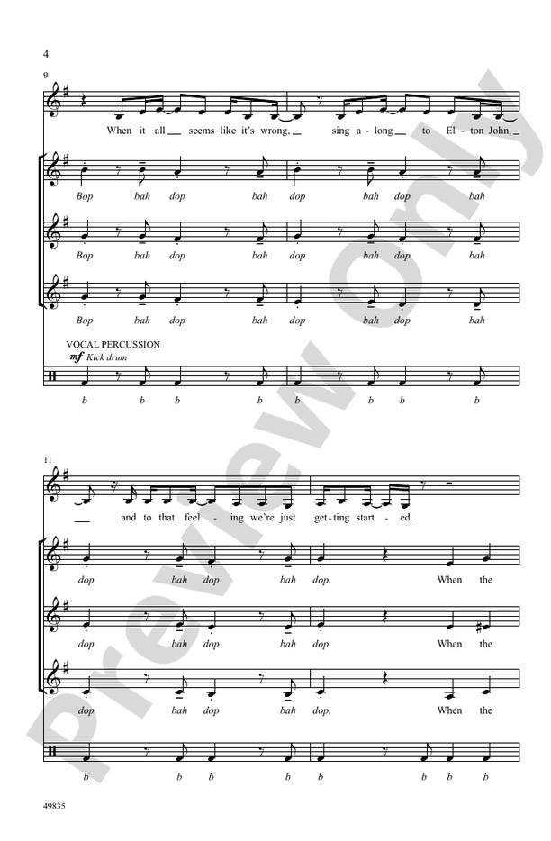 Permission to Dance - SSA, a cappella Choral Octavo (Digital Download)