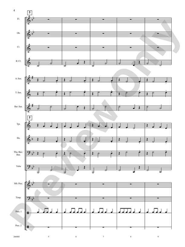 Folk Fest - Concert Band Conductor Score & Parts (Digital Download)