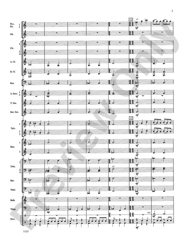 Wind Dancer - Concert Band Conductor Score & Parts (Digital Download)