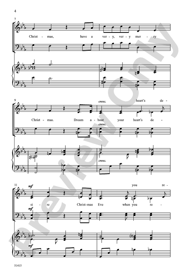 Merry Christmas - SATB Choral Octavo (Digital Download)