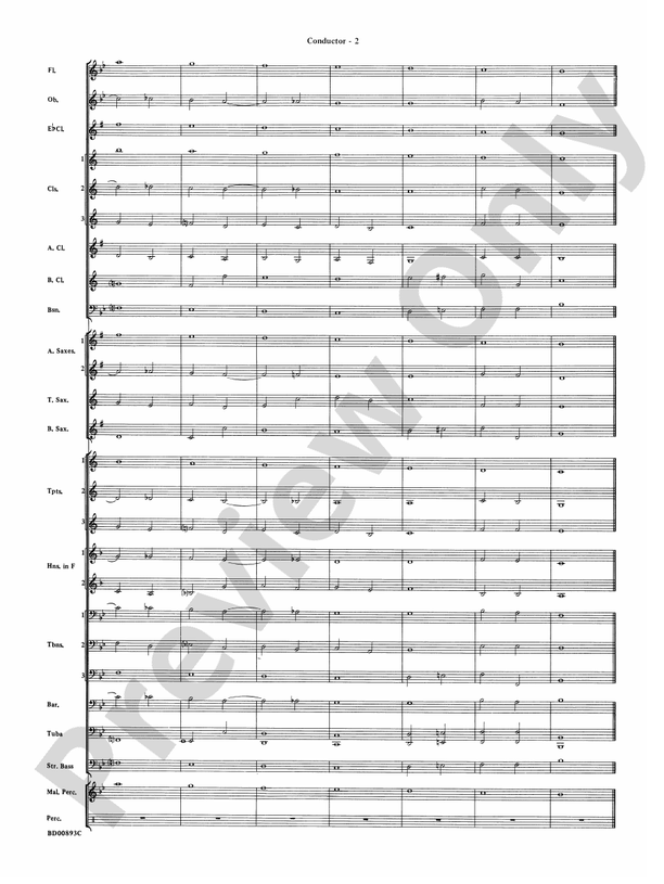Belwin "Warm-Ups" for Symphonic Band - Concert Band Conductor Score & Parts (Digital Download)