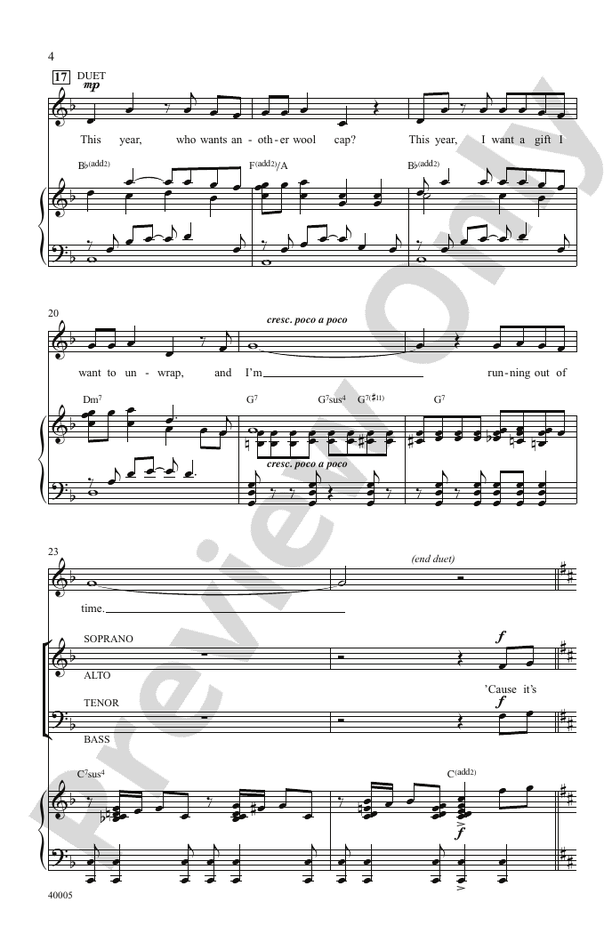 Counting Down to Christmas: A Christmas Story, The Musical - SATB Choral Octavo (Digital Download)