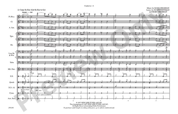 Hairspray Jam – Marching Band Conductor Score & Parts (Digital Download)