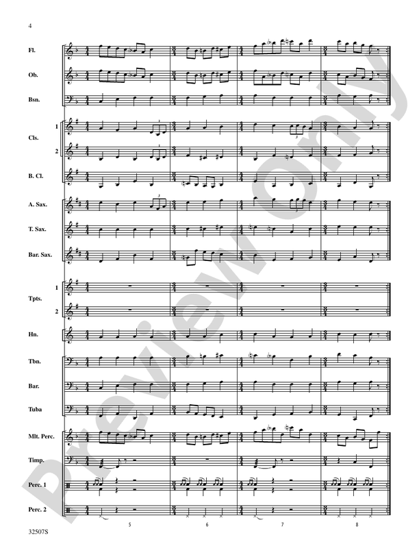 March from "Third Suite" - Concert Band Conductor Score & Parts (Digital Download)