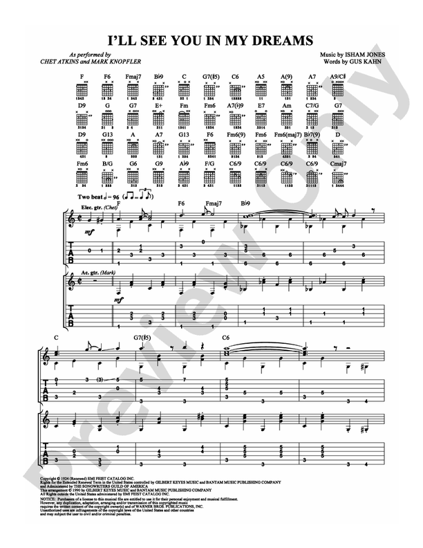 I'll See You In My Dreams - Guitar TAB (Digital Download)