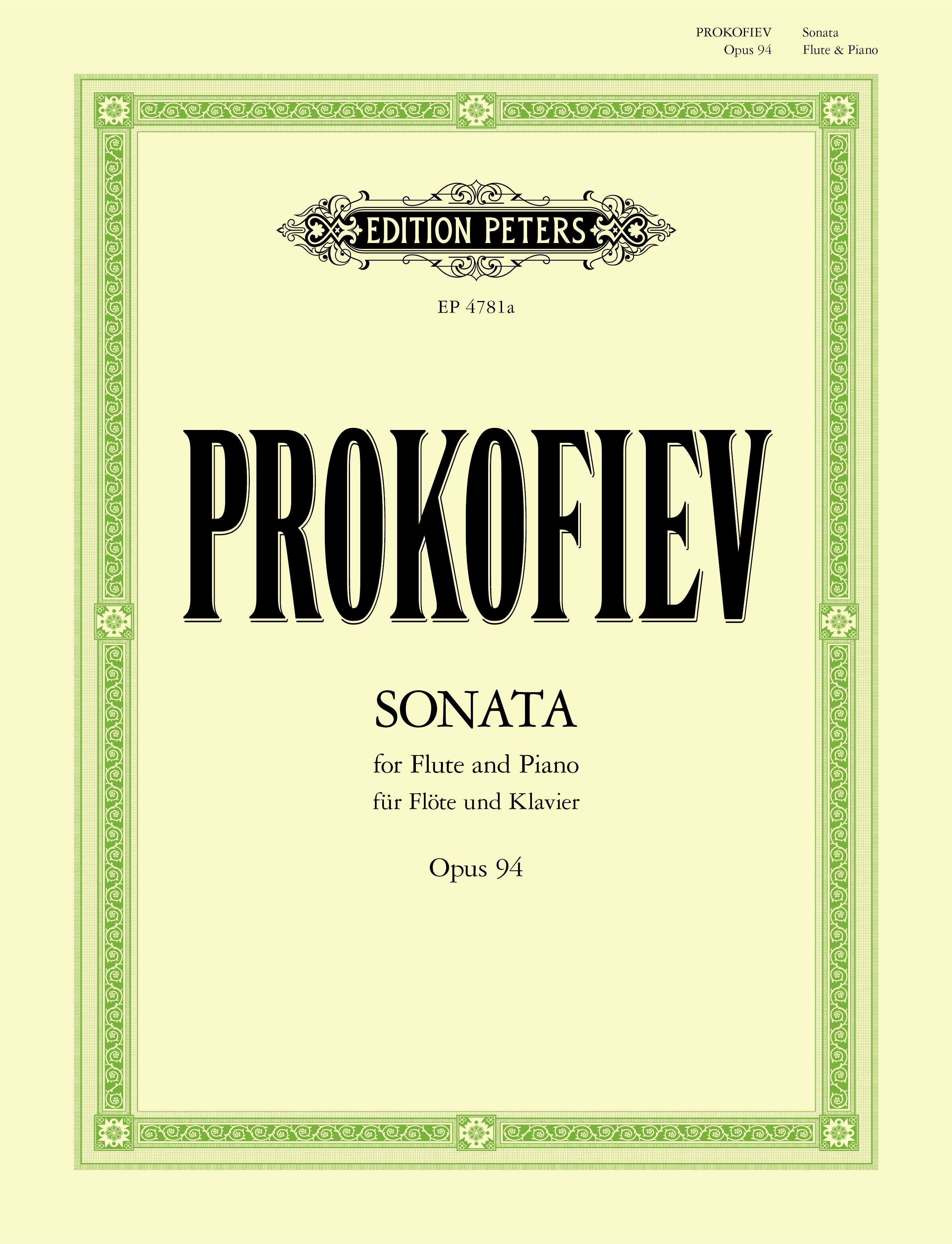Prokofiev - Sonata For Flute and Piano Op.94 (EP4781A) - Flute (Digital Download)
