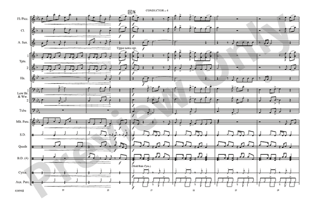 Am I Wrong – Marching Band Conductor Score & Parts (Digital Download)