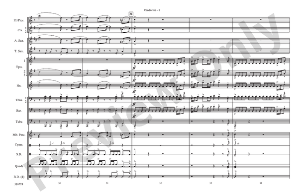 The Cowboys – Marching Band Conductor Score & Parts (Digital Download)