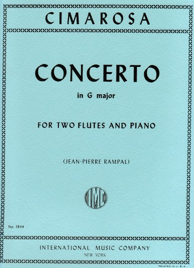 Concerto in G major - for 2 Flutes and Piano - Domenico Cimarosa - Flute IMC Flute Duet