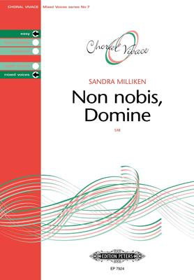 Non Nobis Domine - Sandra Milliken - SAB Edition Peters Choral Score Octavo