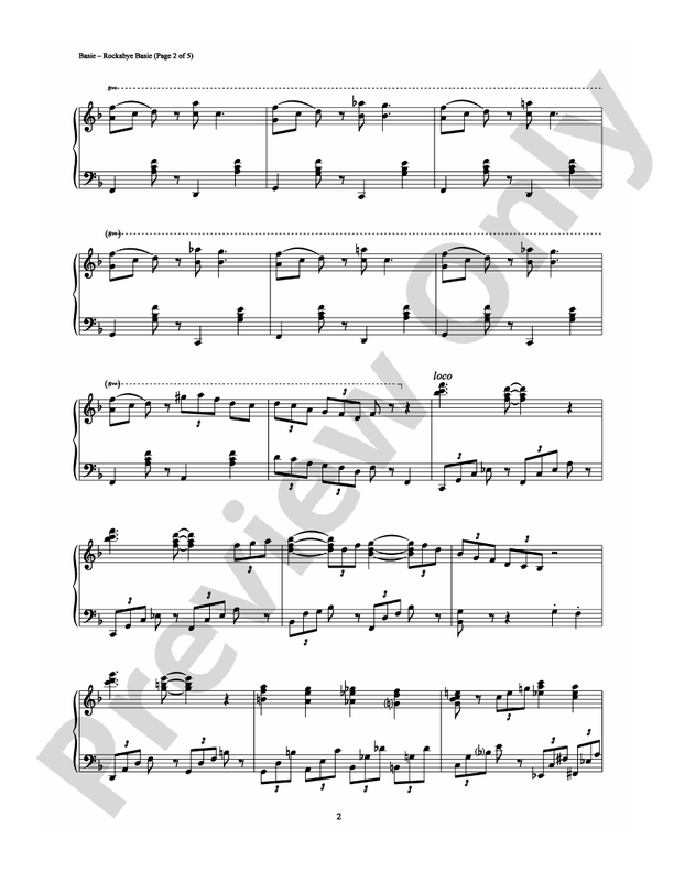 Rockabye Basie - Piano (Digital Download)