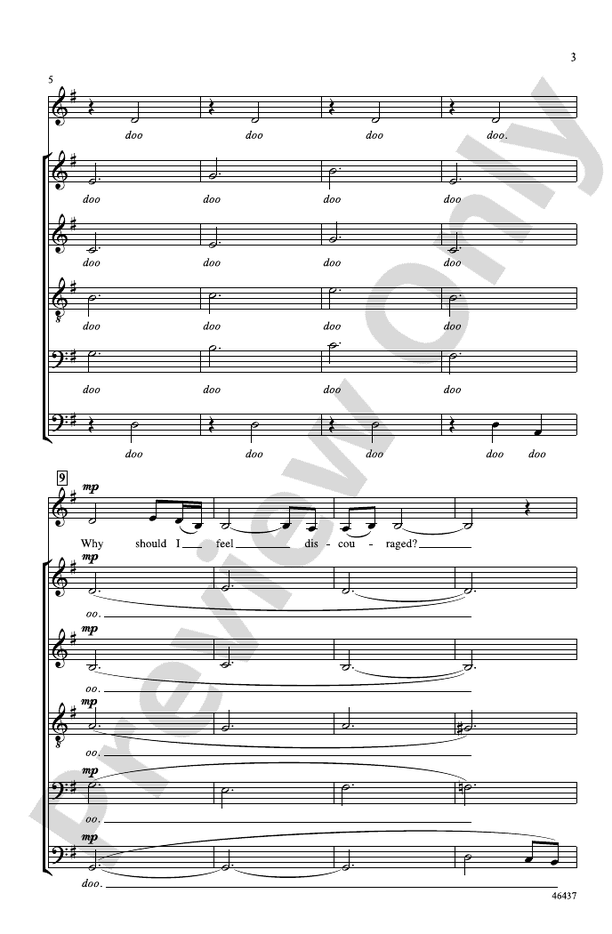 His Eye Is On the Sparrow – SATBB, a cappella Choral Octavo (Digital Download)