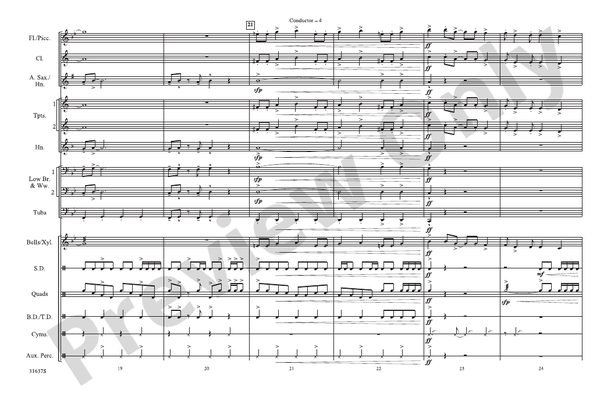 Rock and Roll (Arr. Doug Adams) – Marching Band Conductor Score & Parts (Digital Download)