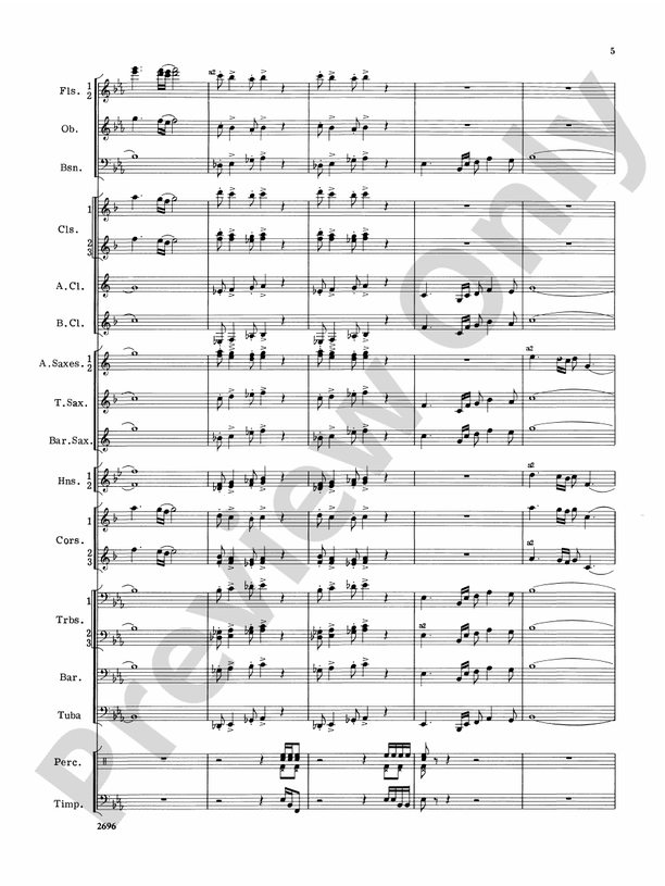 Hues of Blue - Concert Band Conductor Score & Parts (Digital Download)