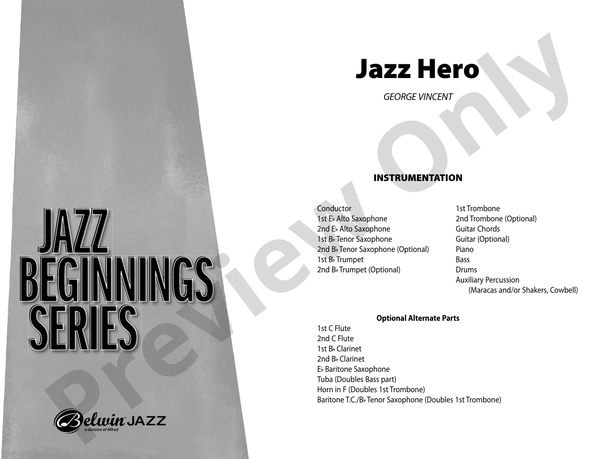 Jazz Hero - Jazz Ensemble Conductor Score & Parts (Digital Download)
