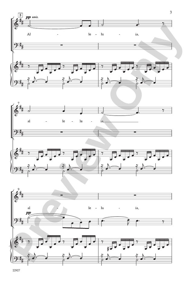 A Bach Alleluia - SAB Choral Octavo (Digital Download)