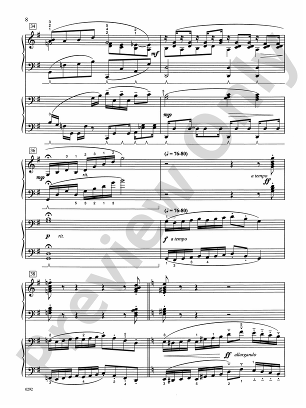 Concerto #1 in A Minor - 2 Pianos, 4 Hands (Digital Download)