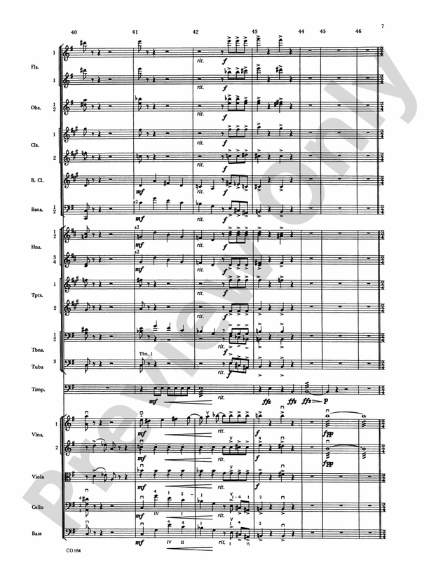 New World Symphony – Full Orchestra Conductor Score & Parts (Digital Download)
