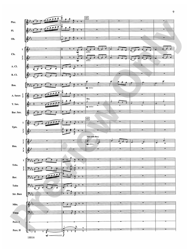 Canarios Fantasia - Concert Band Conductor Score & Parts (Digital Download)