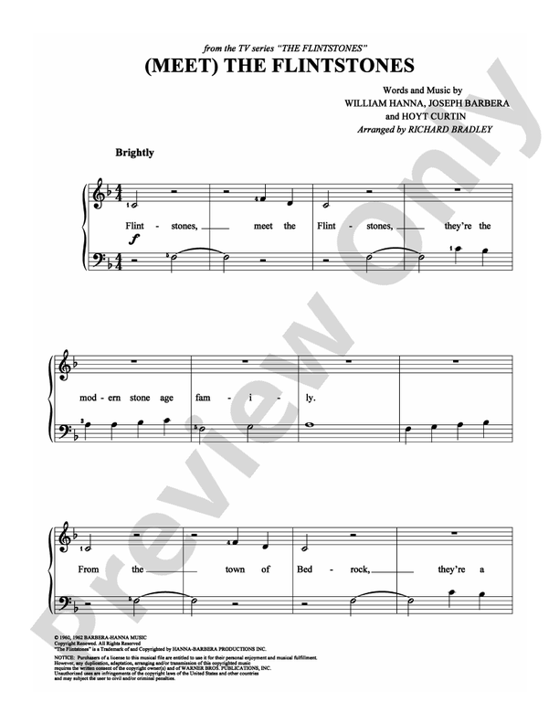 (Meet) The Flintstones - DSM-PS-0009109 - Easy Piano (Digital Download)